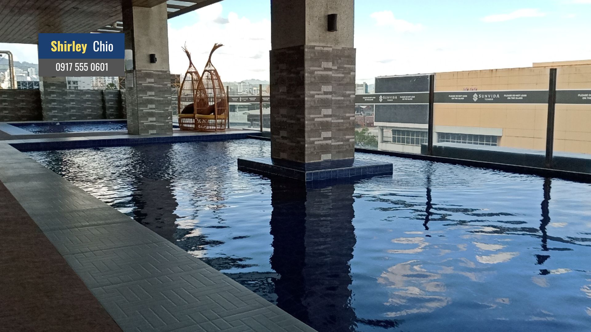 Sunvida Tower infinity pool amenities in Cebu
