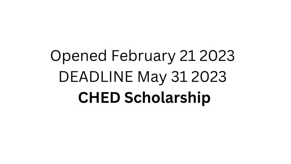 Ched 2023 Philippine Student Scholarship
