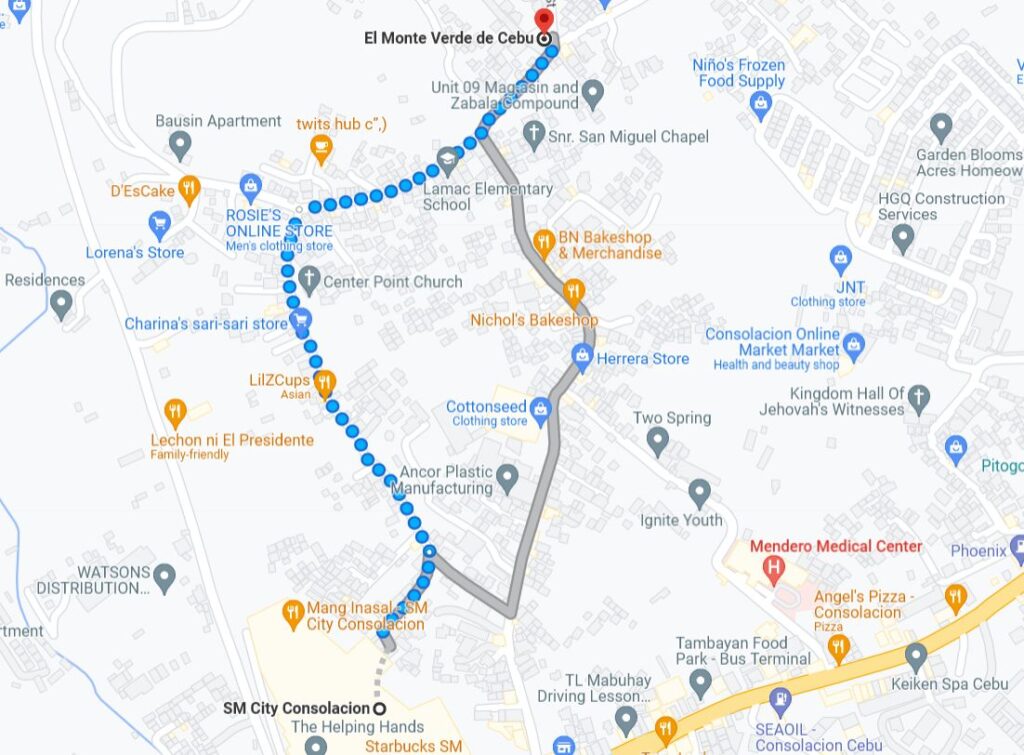 El Monteverde Consolacion Cebu Location Google Map