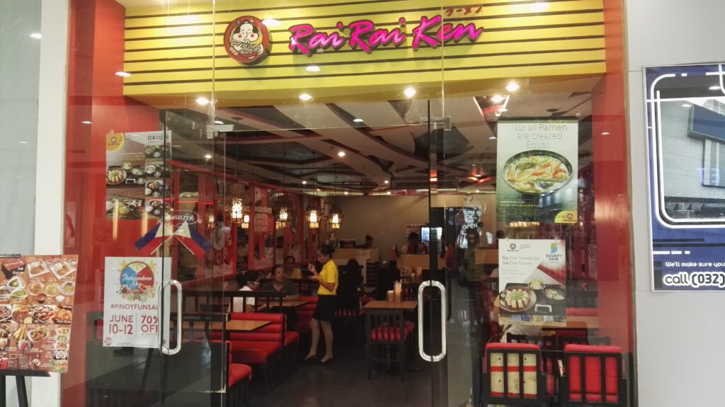 Rai Rai Ken Japanese Restaurant in SM Consolacion Cebu