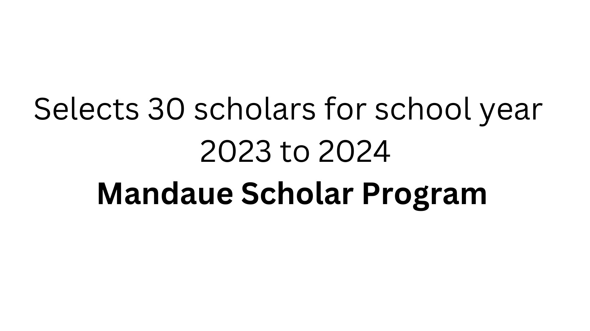 Mandaue Scholarship Program for the School Year 2023 to 2024